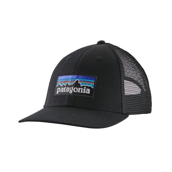 Patagonia P-6 Logo LoPro Trucker Hat : Black