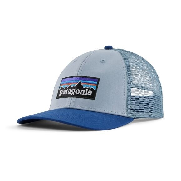 Patagonia P-6 Logo LoPro Trucker Hat : Steam Blue 