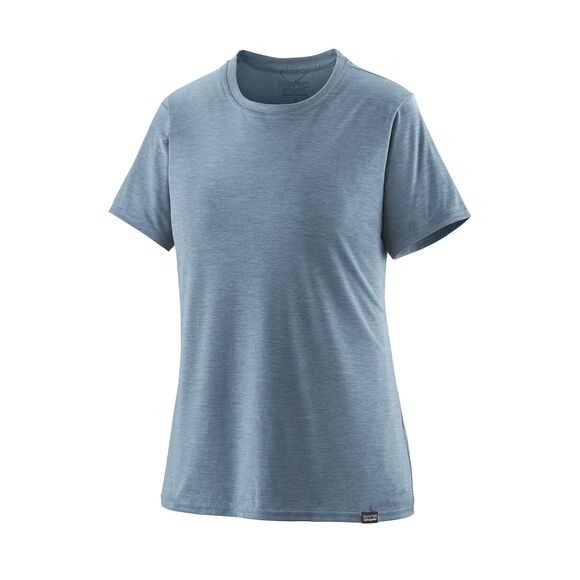 Patagonia Women's Capilene® Cool Daily Shirt : Steam Blue - Light Plume Grey X-Dye