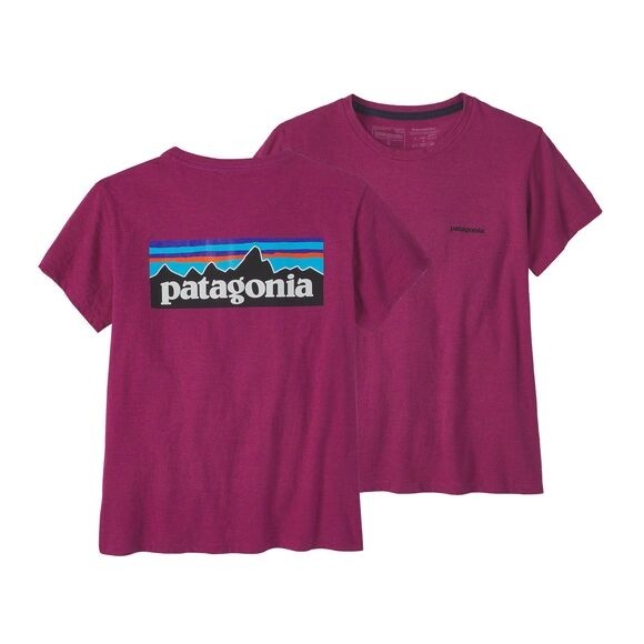 Patagonia Women's P-6 Logo Responsibili-Tee : Star Pink