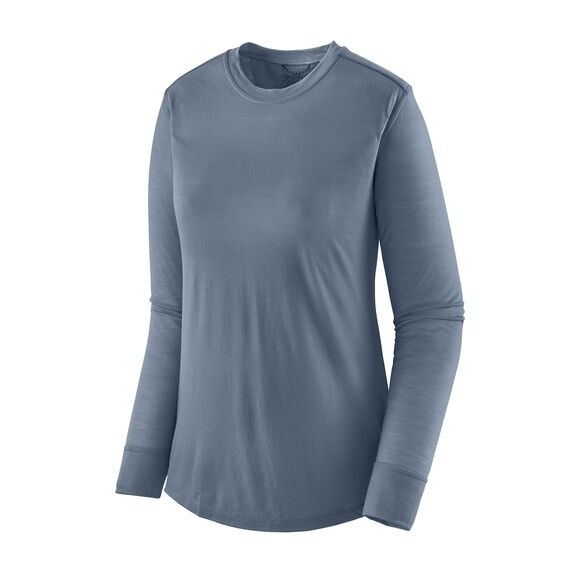 Patagonia Womens Long-Sleeved Capilene Cool Merino Shirt : Light Plume Grey
