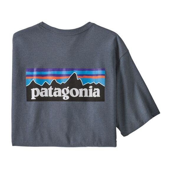 Patagonia Men's P-6 Logo Responsibili-Tee : Plume Grey 