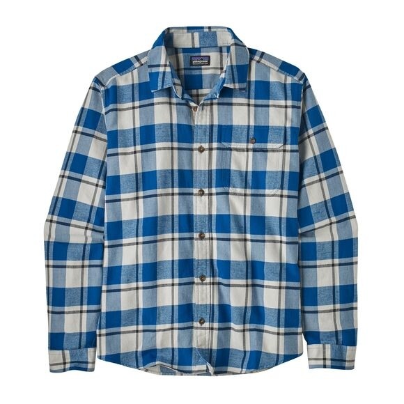 Patagonia Men's Long-Sleeved Lightweight Fjord Flannel Shirt :  Captain: Endless Blue