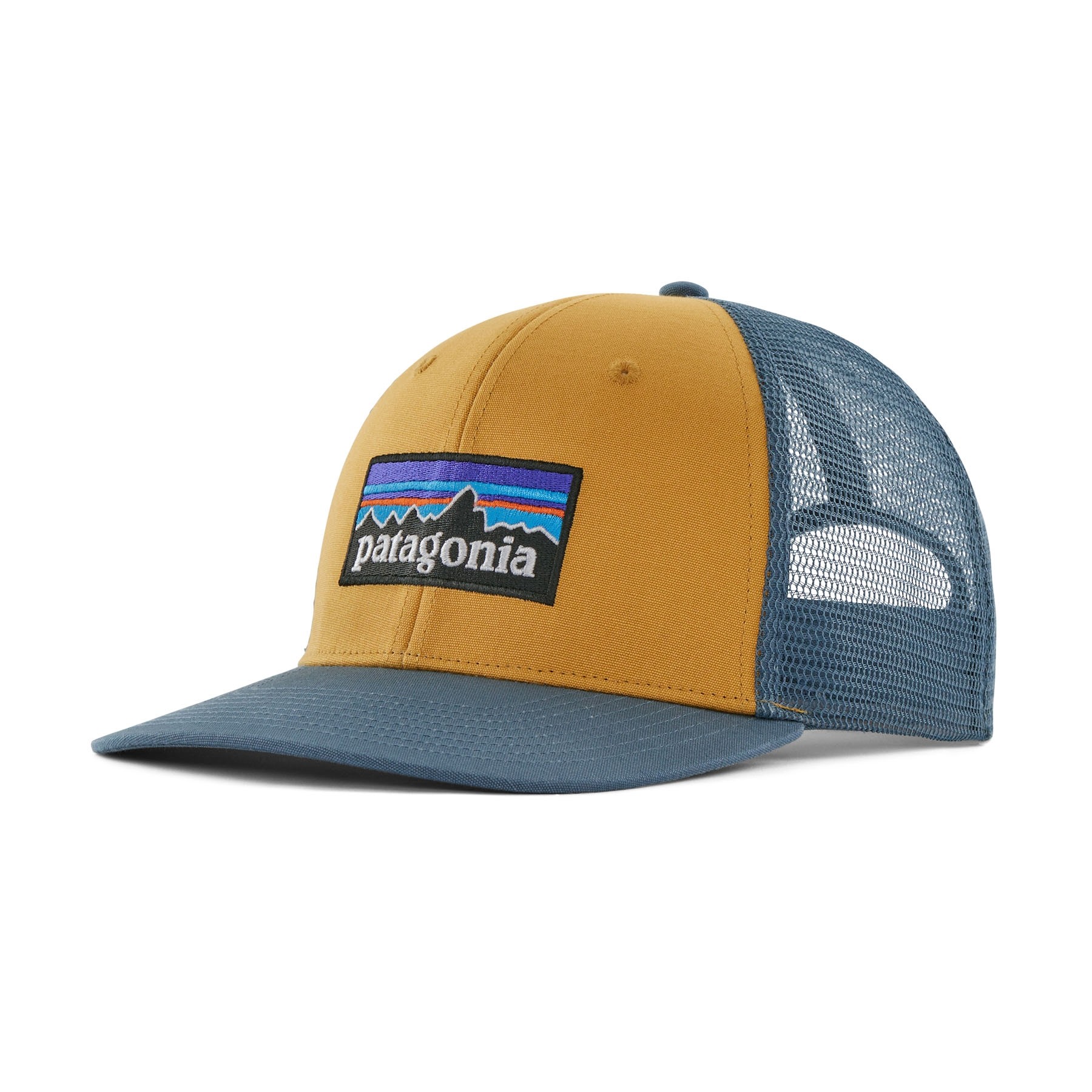 Patagonia P-6 Logo Trucker Hat : Pufferfish Gold