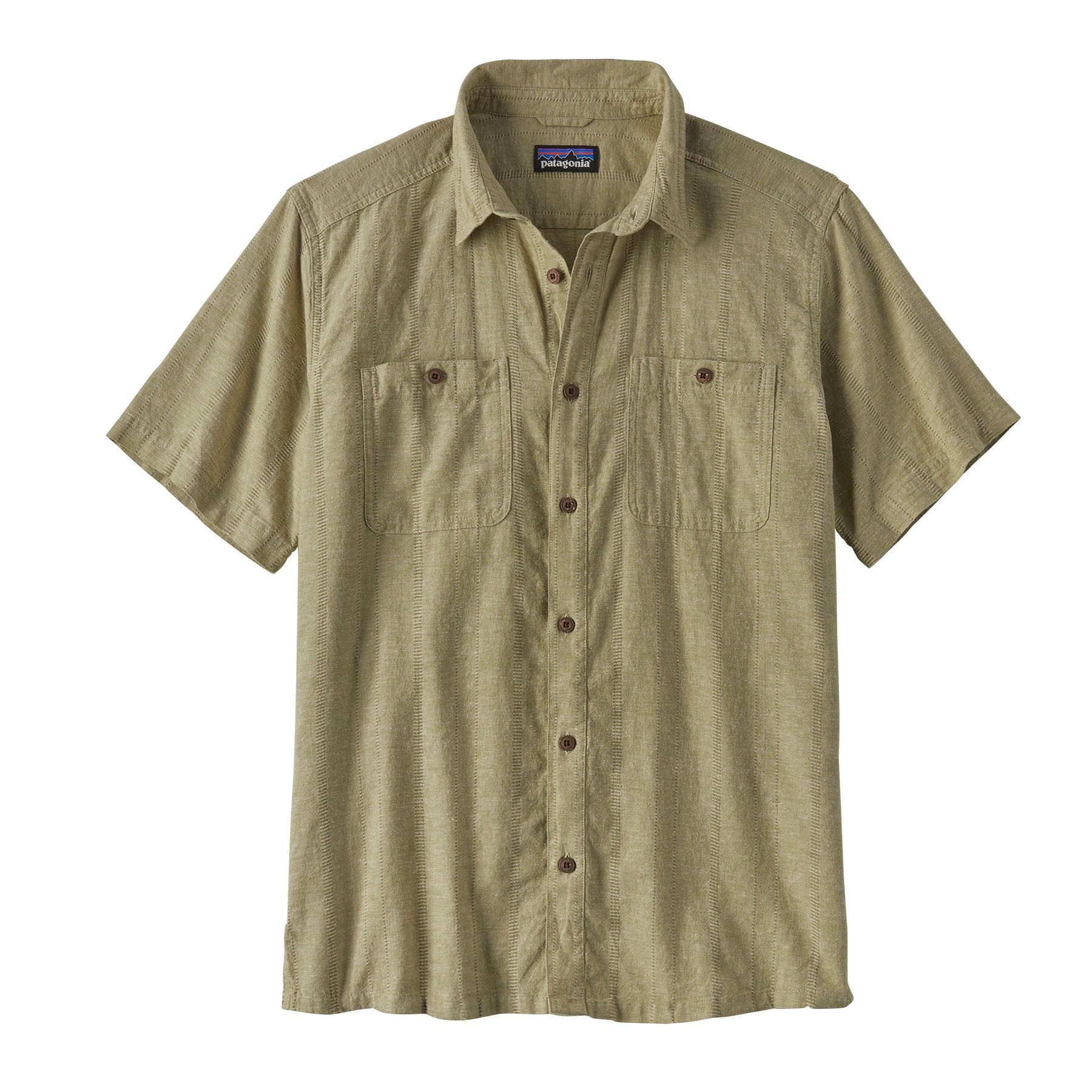 Patagonia Men's Back Step Shirt : Swell Dobby: Buckhorn Green