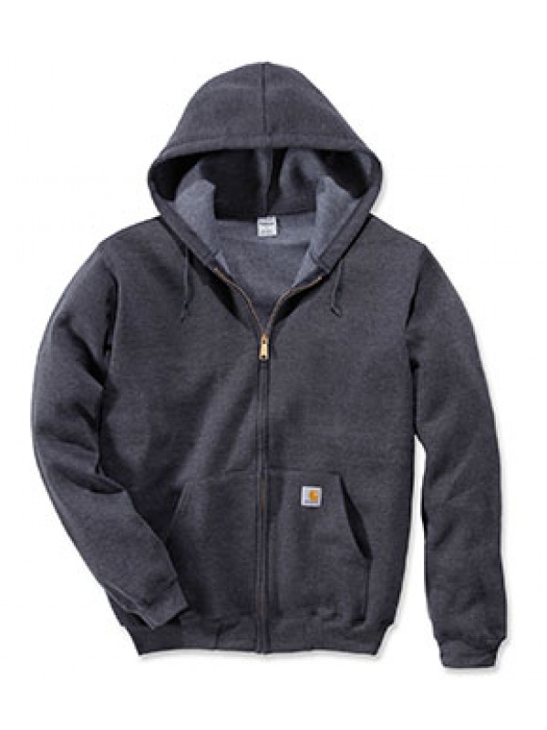 Download Carhartt Charcoal Heather Midweight Hooded Zip-front ...