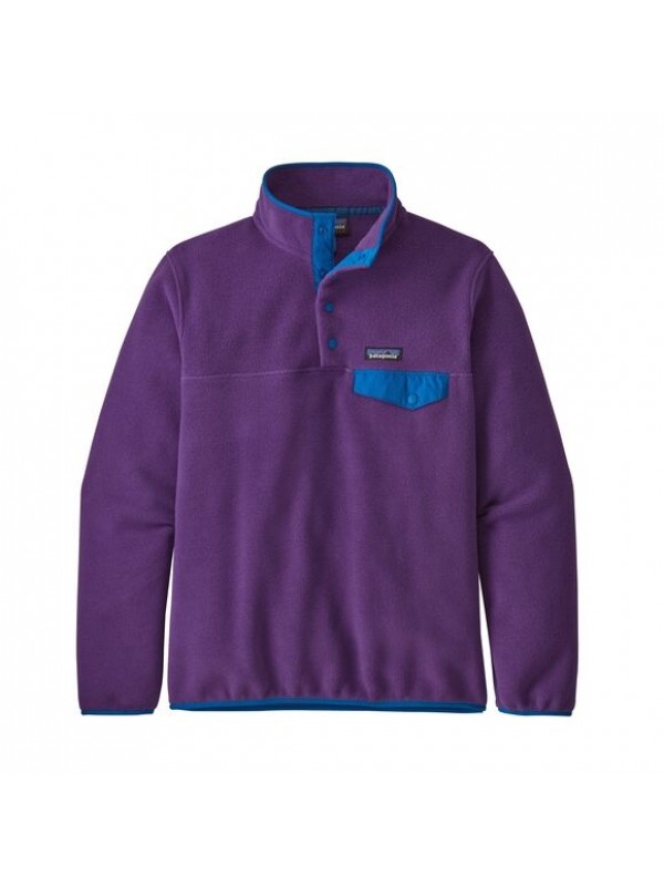 purple patagonia fleece pullover